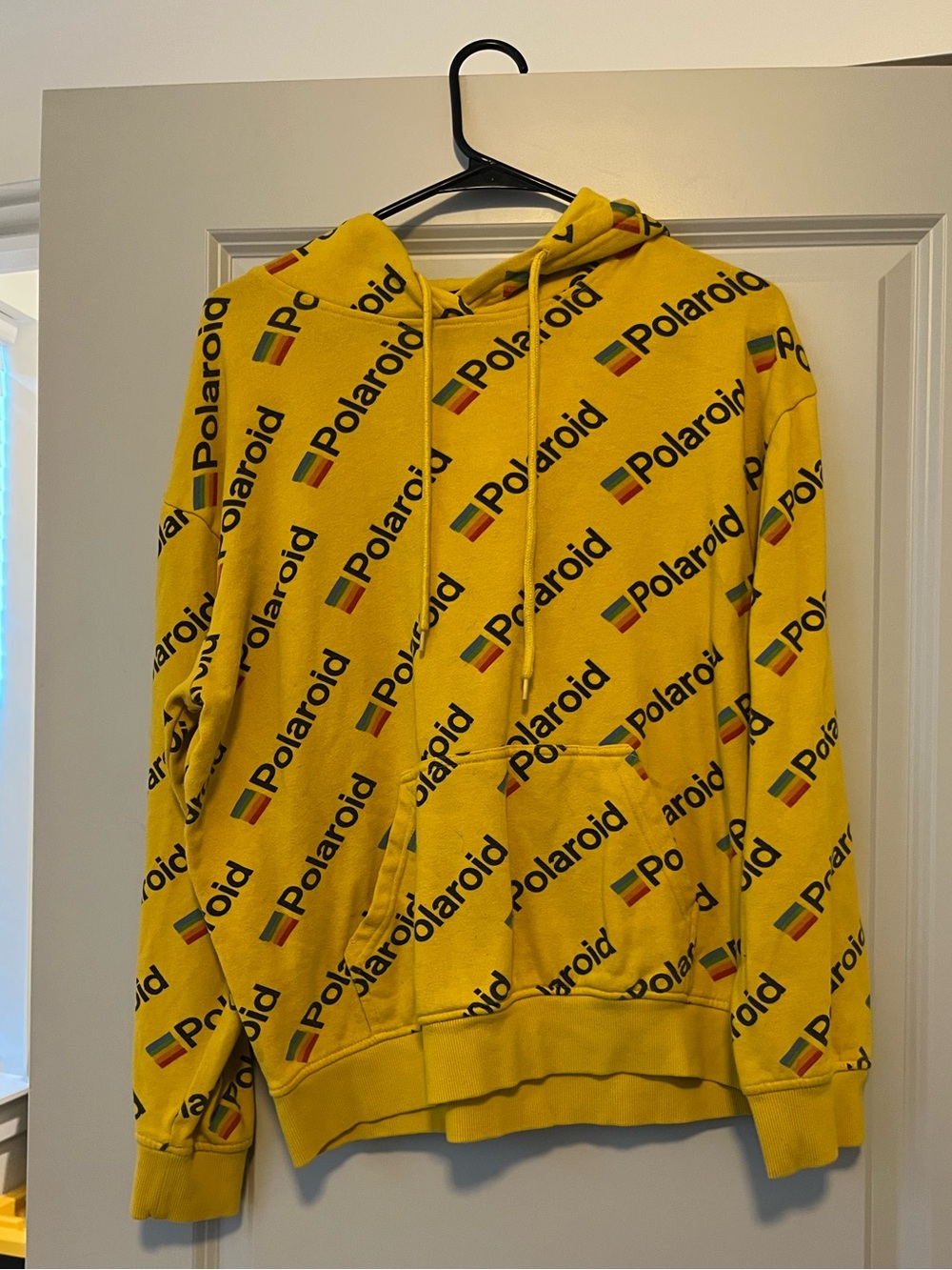 Polaroid Yellow Logo-Print Hoodie